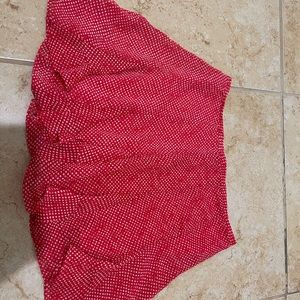 Polka dot mini skirt